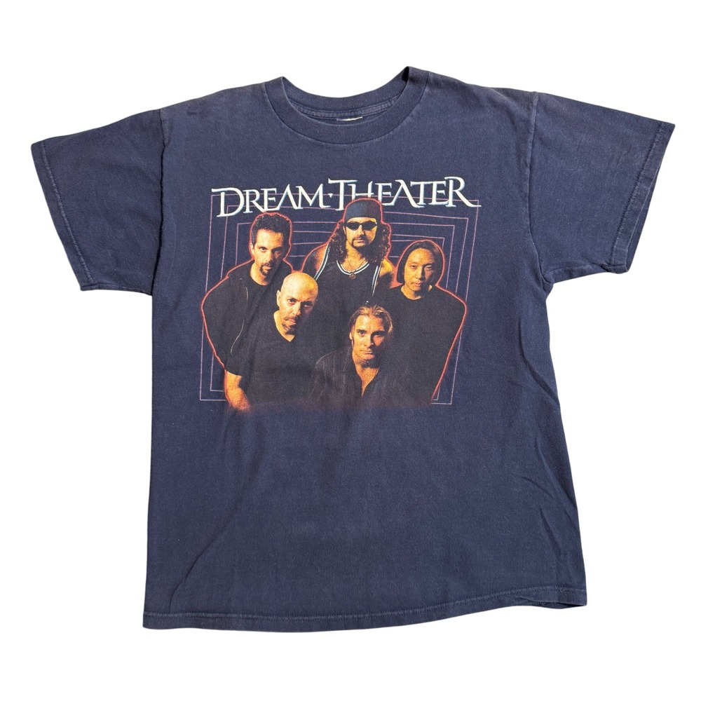 Dream Theater 2003‎ Summer Vacation Tour T-Shirt Navy Blue Band Tee Mens M